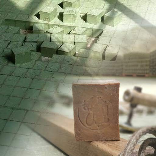 Soap blocks stacked